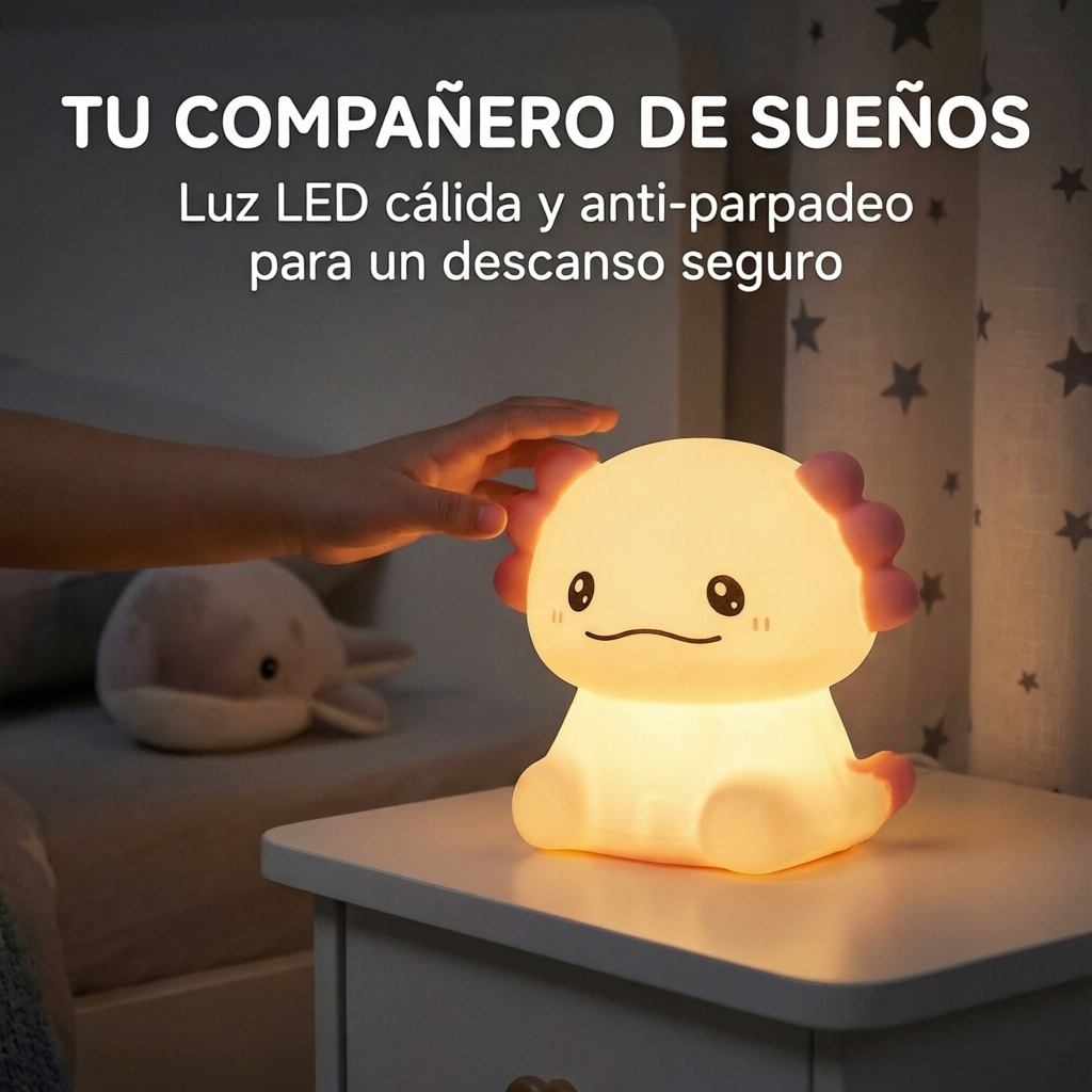 Lámpara Ajolote Silicona