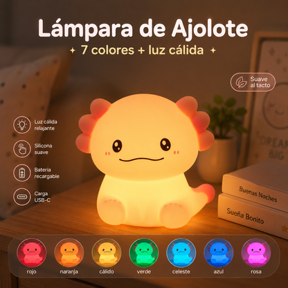 Lámpara Ajolote Silicona
